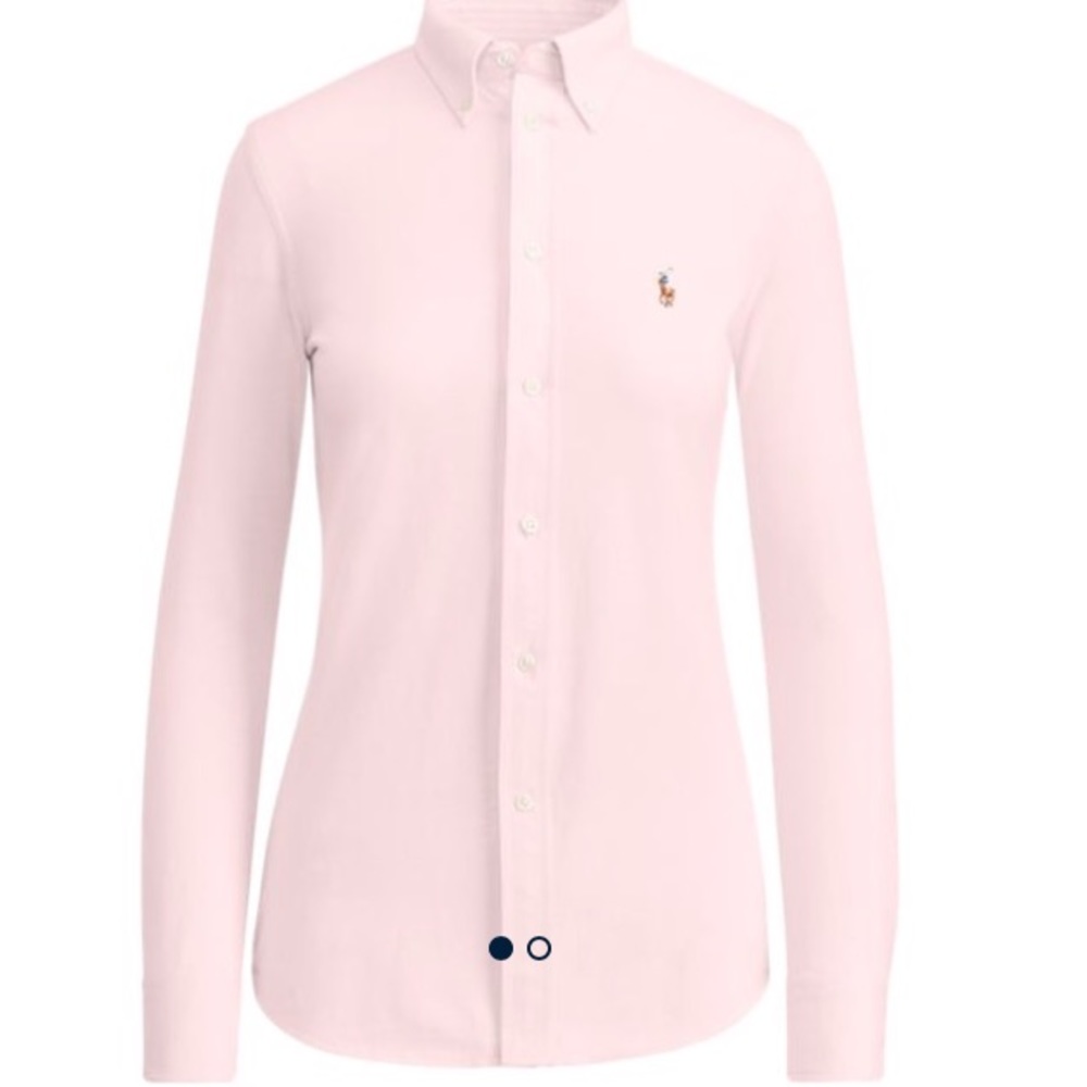 Ralph Lauren pink button down slim fitted sz 10